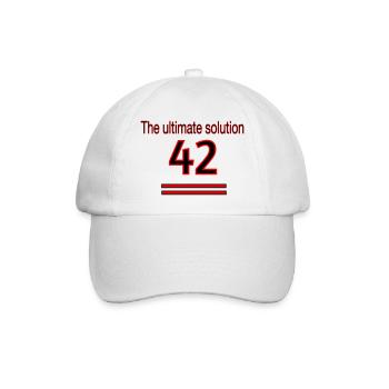 The ultimate solution - Baseballkappe - Weiß/Weiß - Vorne