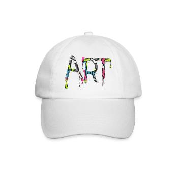Graffiti style Splash hip hop colors painter color - Baseball Cap - white/white - Front