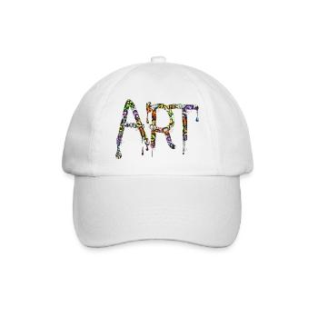 Graffiti style Splash hip hop colors painter color - Baseball Cap - white/white - Front