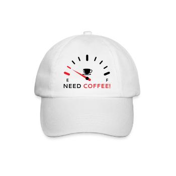 Besoin de café 2 - Casquette classique - blanc/blanc - Devant