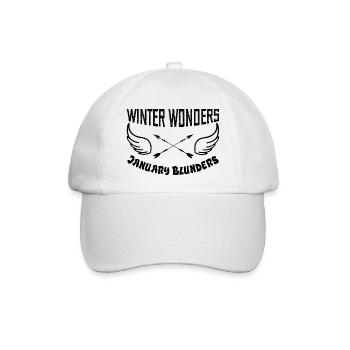 Winter Wonders January Blunders - Baseball Cap - white/white - Front