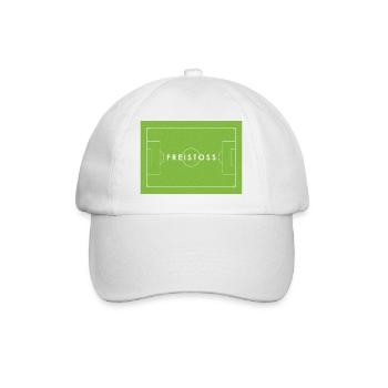 FREISTOSS - Fußball Statement - Baseballkappe - Weiß/Weiß - Vorne