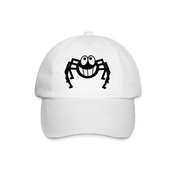 Spinne lacht - Baseballkappe - Weiß/Weiß - Vorne