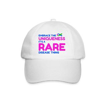 Une maladie rare unique en son genre : sensibiliser le public - Casquette classique - blanc/blanc - Devant