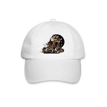 Giraffen - Baseballkappe - Weiß/Weiß - Vorne