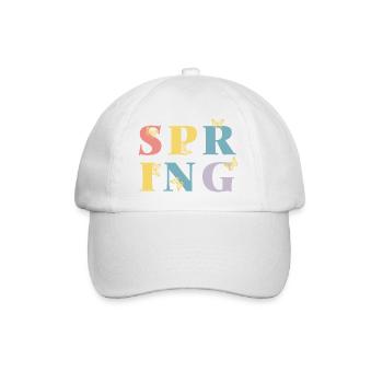 Enfin le printemps ! - Casquette classique - blanc/blanc - Devant