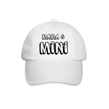 Mama & Baby - Baseballkappe - Weiß/Weiß - Vorne