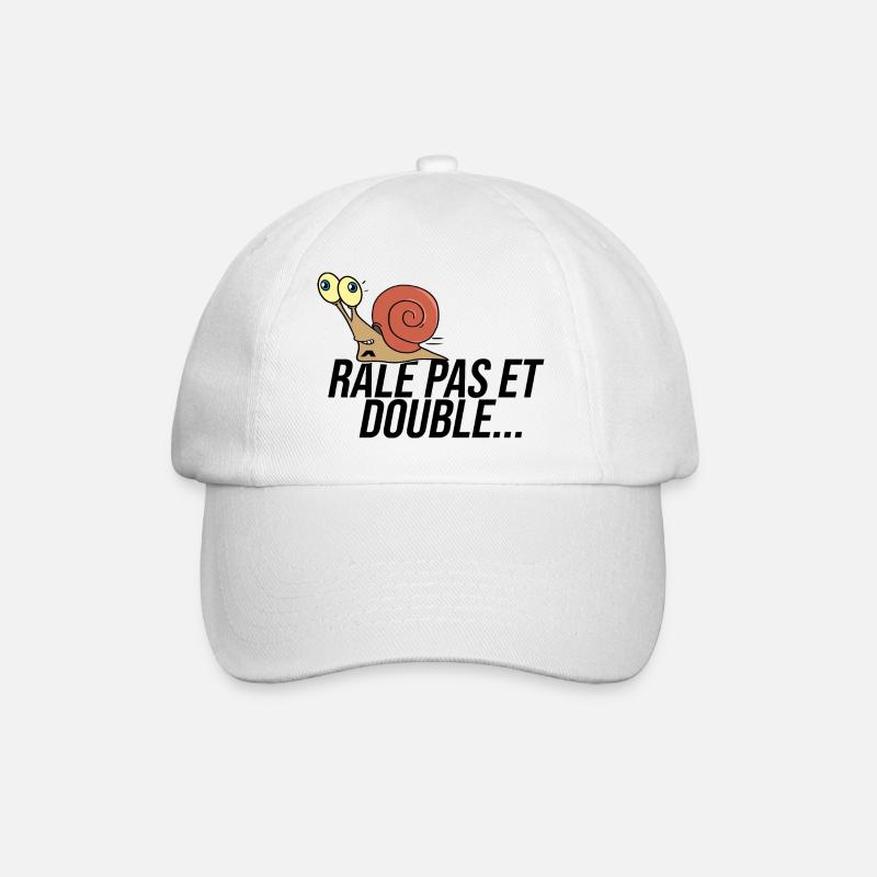 Arrete De Raler Rale pas et double véhicule humour - Casquette classique - blanc/blanc