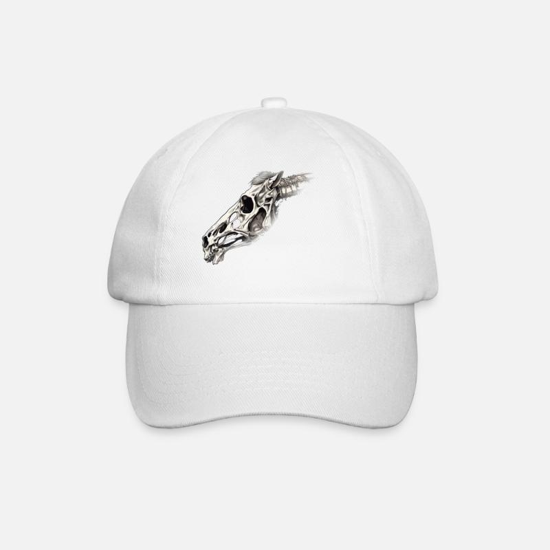 Crâne de cheval - Casquette classique - blanc/blanc