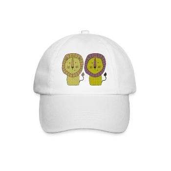 Löwen brace - Baseball Cap - white/white - Front