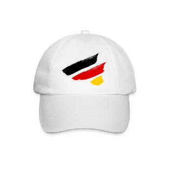 Germany Flag Stripe - Baseball Cap - white/white - Front