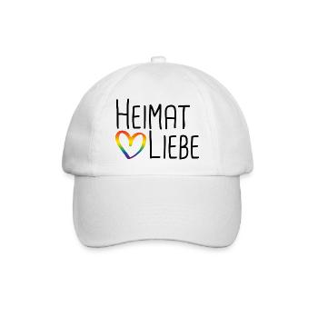 Heimat Liebe - Baseballkappe - Weiß/Weiß - Vorne