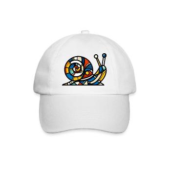 Snail - Baseball Cap - white/white - Front