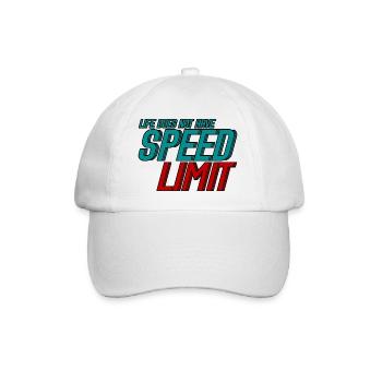 Life Does Not Have Speed Limit 3 - Baseballkappe - Weiß/Weiß - Vorne