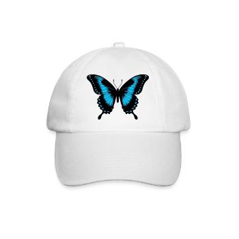Schmetterling - Baseballkappe - Weiß/Weiß - Vorne