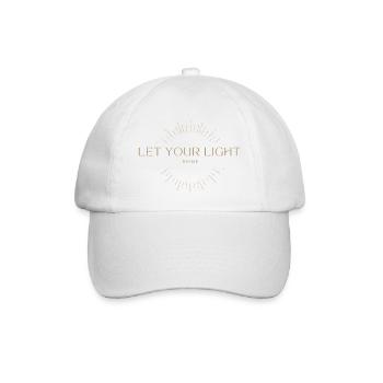Let your light shine - Baseballkappe - Weiß/Weiß - Vorne
