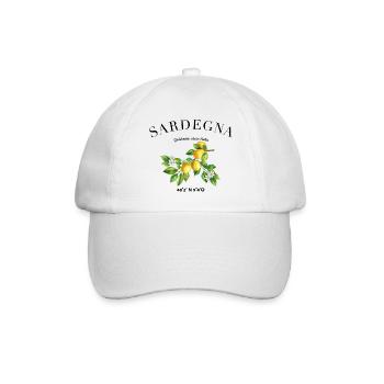 Sardinia Holiday Travel Camping Sardegna - Baseball Cap - white/white - Front