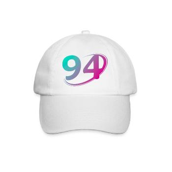Number 94 multicolor - Baseball Cap - white/white - Front