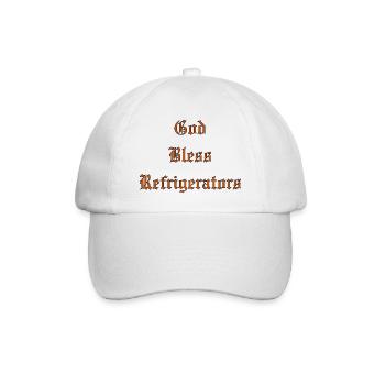 GodBlessRéfrigérateurs - Casquette classique - blanc/blanc - Devant