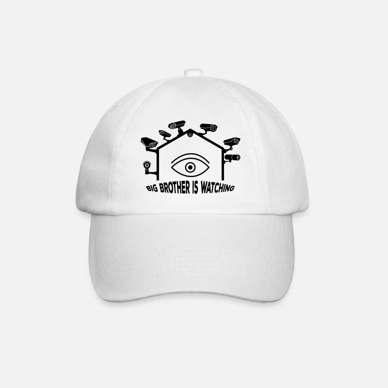 Big Brother schaut zu - Baseballkappe - Weiß/Weiß