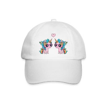 Unicorn Love - Baseball Cap - white/white - Front