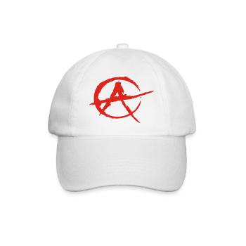 Anarchie - Baseballkappe - Weiß/Weiß - Vorne