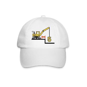 Excavatrice - Casquette classique - blanc/blanc - Devant
