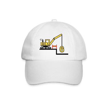 Escavatore - Cappello con visiera - bianco/bianco - Fronte