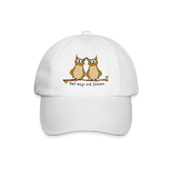 Owl-ways and forever - Baseball Cap - white/white - Front