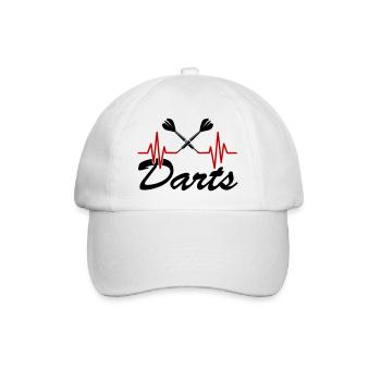 darts 01 - Baseballkappe - Weiß/Weiß - Vorne