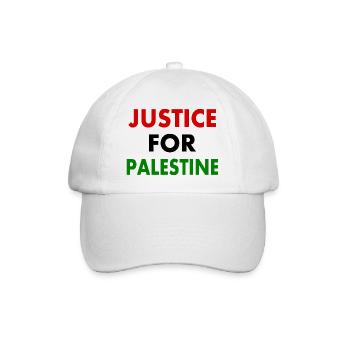 Justice for palestine - Baseball Cap - white/white - Front