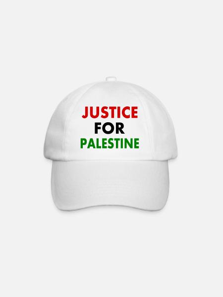 Justice for palestine - Baseballkappe - Weiß/Weiß
