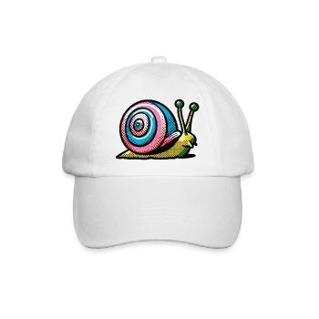 Snail - Baseball Cap - white/white - Front