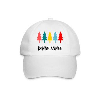HAPPY NEW YEAR. NEW YEAR'S EVE. BEST WISHES - Baseball Cap - white/white - Front