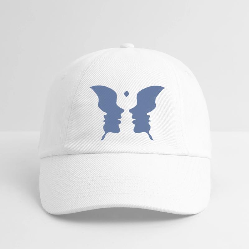 Küssende Gesichter oder ein Schmetterling Baseballkappe
