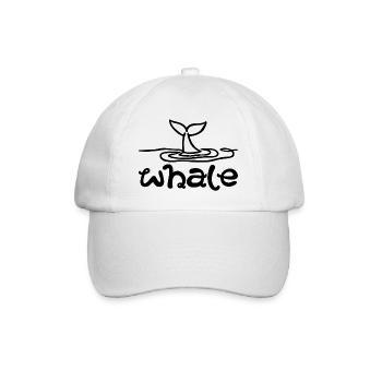 Le signe de la baleine - Casquette classique - blanc/blanc - Devant