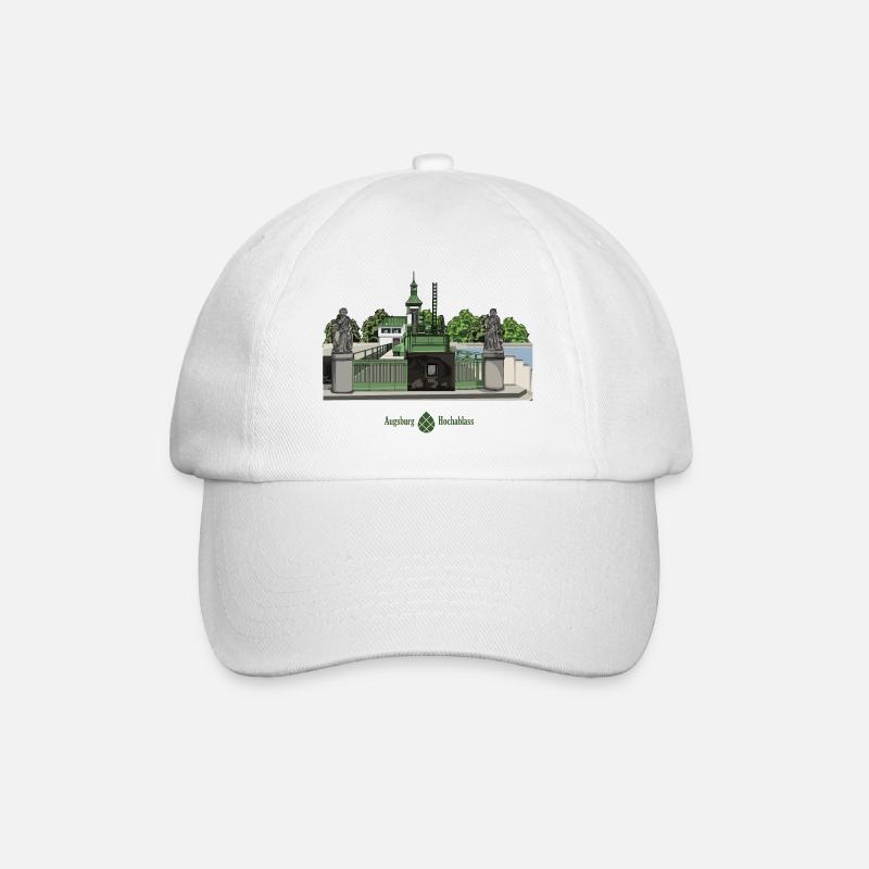 Hochablass // Hochzoll // Augsburg // Illustration - Baseballkappe - Weiß/Weiß