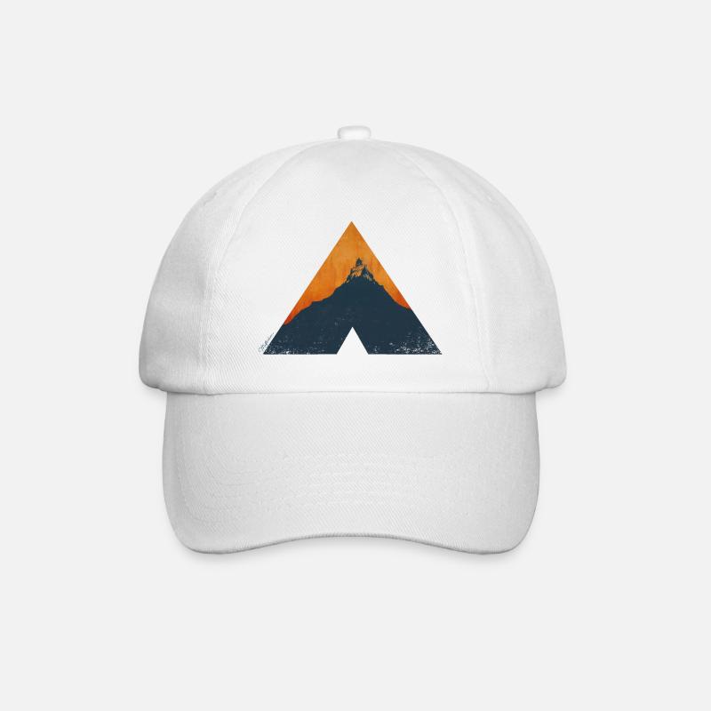 Matterhorn-Dreieck - Baseballkappe - Weiß/Weiß