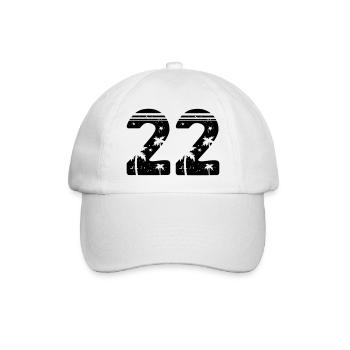 22 - Baseball Cap - white/white - Front