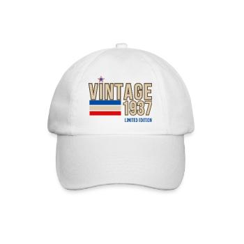 Vintage 1937 limited edition - Baseball Cap - white/white - Front