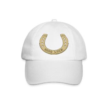 Fer à cheval cool pour les jours de chance - Casquette classique - blanc/blanc - Devant