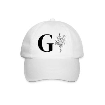 Minimalist flowers - Baseball Cap - white/white - Front