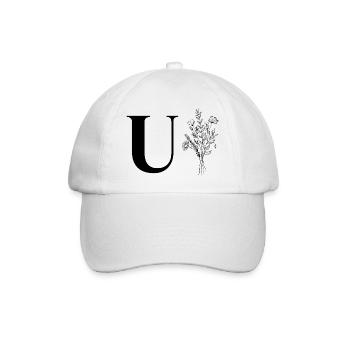 Minimalist flowers - Baseball Cap - white/white - Front