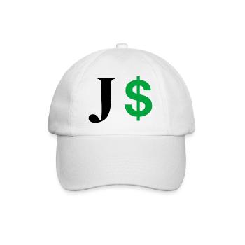 Lettre j dollar - Casquette classique - blanc/blanc - Devant