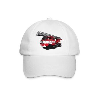 Feuerwehr // DDR // Illustration - Baseballkappe - Weiß/Weiß - Vorne
