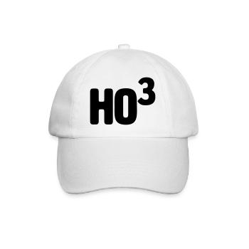 Ho3 - Ho Ho Ho - Baseball Cap - white/white - Front
