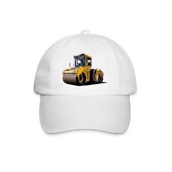 Rouleau compresseur - Casquette classique - blanc/blanc - Devant