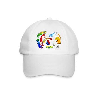 Monster Gespenster Geistergewimmer - Baseballkappe - Weiß/Weiß - Vorne