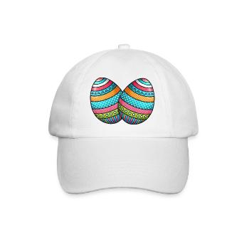 Oeuf Oeuf de Pâques 2 - Casquette classique - blanc/blanc - Devant