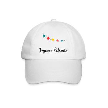RETRAITE. VACANCES. RETRAITE. RETRAITEE. RETRAITE. - Casquette classique - blanc/blanc - Devant